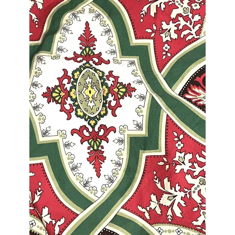 Pottery Barn King Duvet Cover ASHTON Organic Cotton White Hot Pink Green Boho
